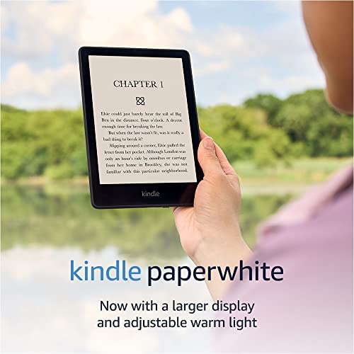 International Version – Kindle Paperwhite (8 GB) – Now with a 6.8″ display and adjustable warm light – Without Lockscreen Ads