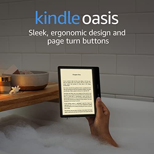 International Version – AT&T – Kindle Oasis – With 7” display and page turn buttons – 32 GB, Graphite – Free 4G LTE + Wi-Fi