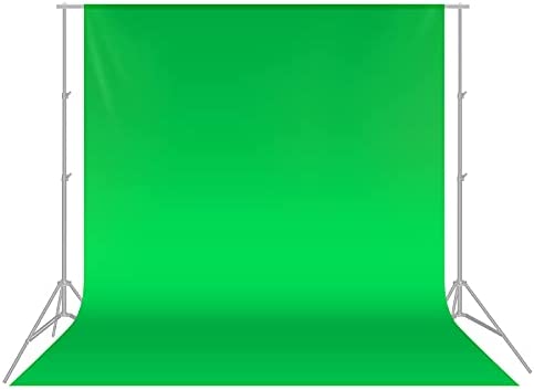 Neewer 10×20 ft/3×6 Meters Photography Backdrop Background, Green Chromakey Muslin Background Screen for Photo Video Studio, Zoom, YouTube, Gaming (Background Only)