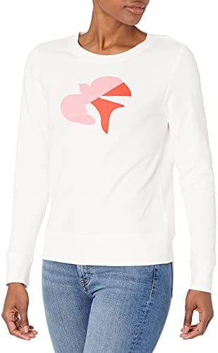 Amazon Essentials Women’s Classic-Fit Long-Sleeve Graphic Crewneck Sweatshirt