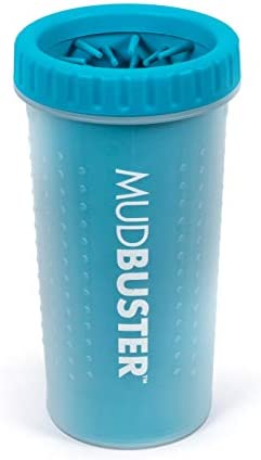 Dexas MudBuster Portable Dog Paw Cleaner, Large, Blue (PW720312)