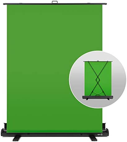Elgato Green Screen – Collapsible Chroma Key Backdrop, Wrinkle-Resistant Fabric and Ultra-Quick Setup for background removal for Streaming, Video Conferencing, on Instagram, TikTok, Zoom, Teams, OBS