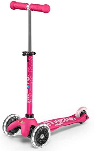 Micro Kickboard – Mini Deluxe LED 3-Wheeled, Lean-to-Steer, Swiss-Designed Micro Scooter for Preschool Kids with LED Light-up Wheels, Ages 2-5