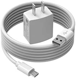 AC Charger Adapter Fit for Amazon Kindle Paperwhite E-Reader with 5ft Micro USB Cable(White)