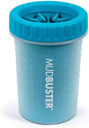 Dexas MudBuster Portable Dog Paw Cleaner, Medium, Blue