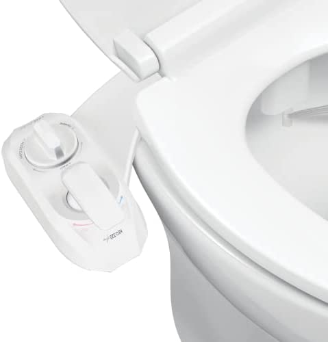 LUXE Bidet NEO 320 Plus – Next-Generation Warm Water Bidet Toilet Seat Attachment with Innovative EZ-Lift Hinges, Dual Nozzles, and 360° Self-Cleaning Mode (White)