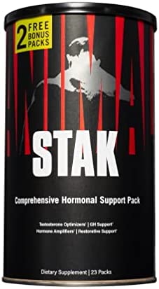 Animal Stak – Natural Hormone Booster Supplement with Tribulus – Natural Testosterone Booster for Bodybuilders and Strength Athletes – With Estrogen Blockers – 21 Count (Pack of 1)