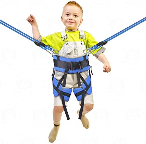 Bungee Swing Jumper Set for Kids, Indoor Bungee Jumping for Fitness and Activities for Kids Ages 5-9, Home Bungee Playground Set Summer Camp Outdoor Jumping