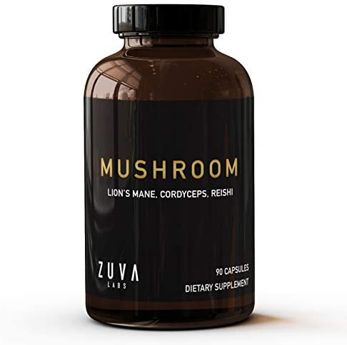 Lions Mane Mushroom Capsules. Premium Mushroom Supplement w/ 2000 mg Organic Lions Mane Mushroom Powder, Reishi Mushroom for Immunity Support + Cordyceps Mushroom. Nootropic Mushroom Brain Supplement