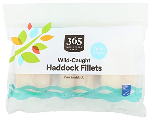 365 by Whole Foods Market, Value Pack Haddock Fillet Wild Frozen MSC, 32 Ounce