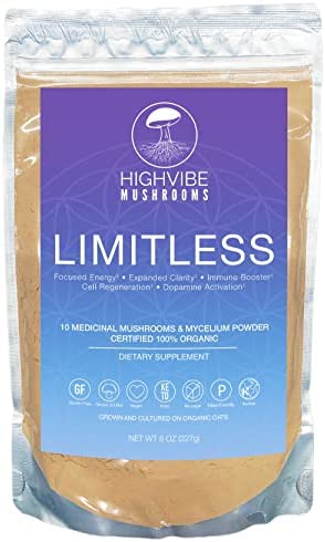 High Vibe Mushrooms Limitless 10 Medicinal Mushroom Blend