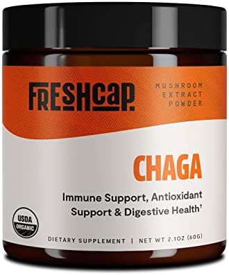 Organic Chaga Mushroom Extract Powder – USDA Organic -60 g- Supplement – Balance and Restore – Add to Coffee/Tea/Smoothies-Real Fruiting Body No Fillers