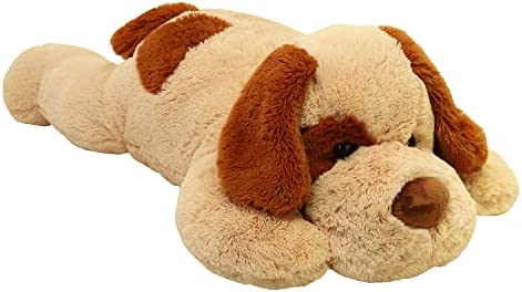 YESGIRL 26.8 inch 5 lbs Dog Weighted Stuffed Animals, Large Weighted Plush Animal, Cute Plush Toy Pillow, Gifts for Adults, Kids, Boys and Girls