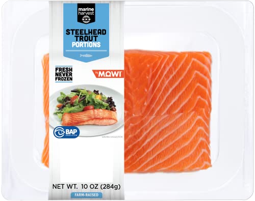 Marine Harvest Farm Raised Steelhead Trout Portions, 10 Oz