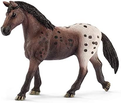 Schleich Horse Club, Realistic Toys for Girls and Boys, Appaloosa Mare Spotted Horse Toy Figurine, Ages 5+