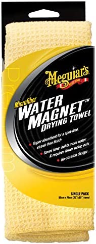 Meguiar’s X2000 Water Magnet Microfiber Drying Towel, 1 Pack , Yellow , 22″ x 30