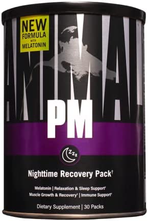 Animal PM – Zinc, Magnesium, Vitamin B6 – GBA + AKG – Immune , Sleep and Relaxation Complex – Night time Anabolic Recovery Stack – 30 Supply