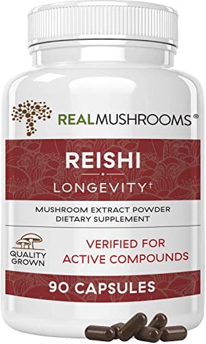 Reishi Extract Mushroom Supplements (90 Count (Pack of 1))