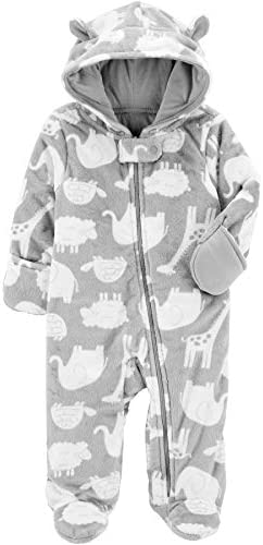 Simple Joys by Carter’s Baby Girls’ Fleece Footed Jumpsuit Pram