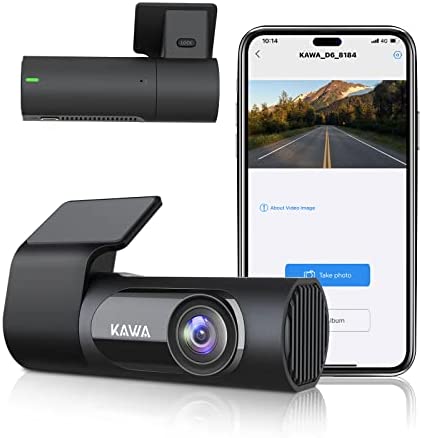 Dash Cam 2K, KAWA WiFi Dash Camera for Cars 1440P with Starlight Color Night Vision, Voice Control, Emergency Recording, Built-in 3D Sensor, Hidden Design Dashcam, WDR, Wide Angle, 24H Parking Monitor