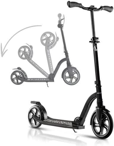 LaScoota Professional Scooter for Ages 6+, Teens & Adults I Lightweight & Big Sturdy Wheels for Kids, Teen and Adults. A Foldable Kick Scooter for Indoor & Outdoor Fun. Great Gift & Toy. Up to 264 lbs
