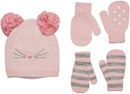 Simple Joys by Carter’s Toddlers and Baby Girls’ Hat and Mitten Set