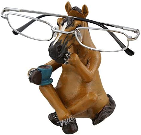 Whimsical Sitting Horse Eyeglasses Holder Stand – Fun Glasses Keeper