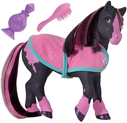 Breyer Horses Color Changing Bath Toy | Jasmine the Horse | Black / Pink with Surprise White | 7″ x 7.5″ | Toy | Ages 2+ | Model #7105