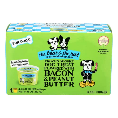 THE BEAR AND THE RAT Bacon & Peanut Butter Dog Treat, 14 FZ