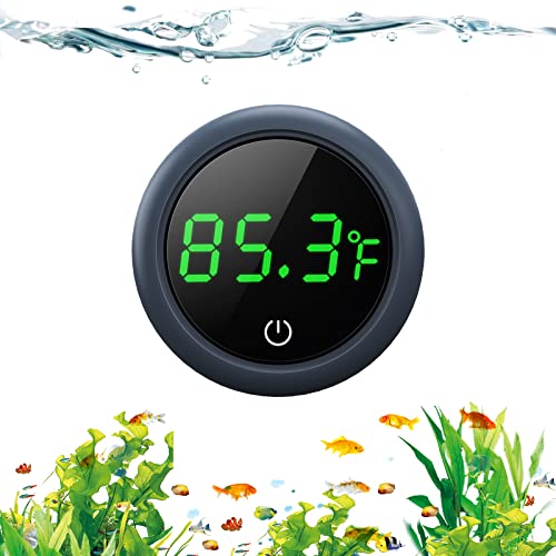 Aquarium Thermometer Digital, PAIZOO Fish Tank Thermometer Accurate LED Display to ±0.9°F Tank Thermometer Aquarium Temperature Measurement Suitable for Fish, Axolotl, Turtle or Aquatic