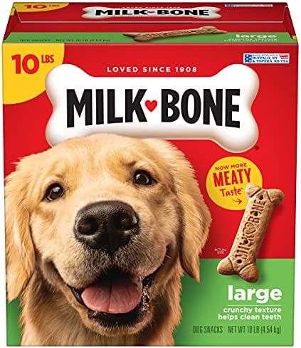 Milk-Bone Original Dog Treats Biscuits for Large Dogs, 10 Pounds (Packaging May Vary)