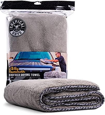 Chemical Guys MIC1995 gray Woolly Mammoth Microfiber Dryer Towel (36″ x 25″)