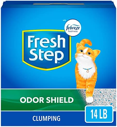 Fresh Step Clumping Cat Litter, Odor Shield With Febreze, 14 lbs