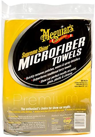 Meguiar’s X2025 Supreme Shine Microfiber Towels – 6 Pack