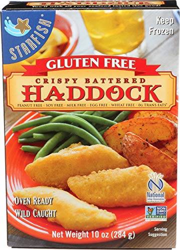 Starfish, Gluten-Free Crispy Battered Haddock, 10 oz (Frozen)