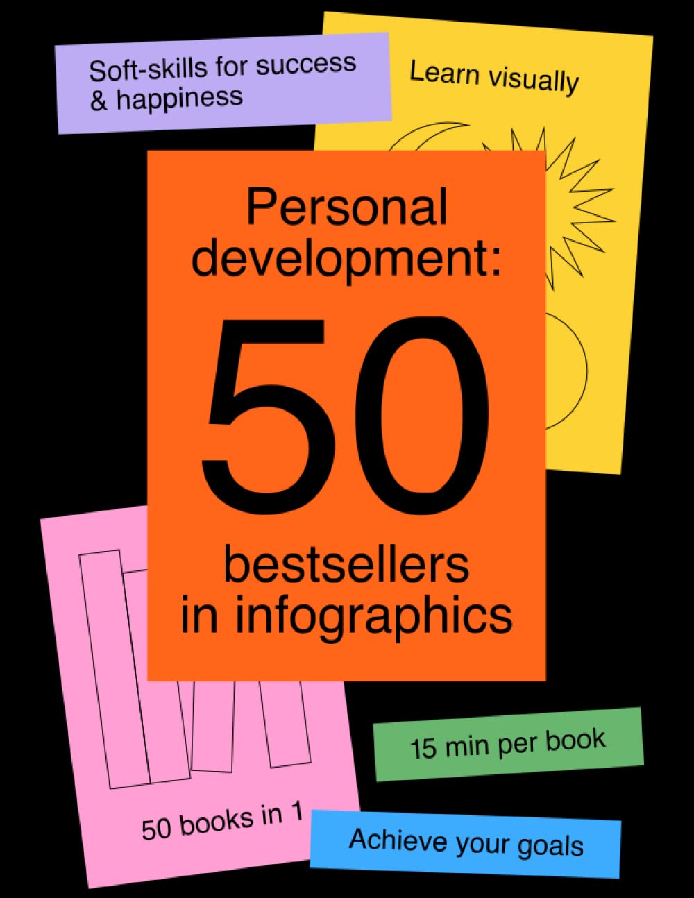 Personal Development: 50 Bestsellers in Infographics. All the soft skills you need for success and happiness in one visual book.