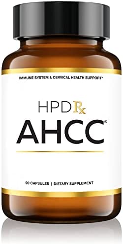HPD Rx Premium AHCC Supplement 1100 mg Shiitake Mushroom Supplement, Natural Immunity Booster, Maintains Natural Killer Cell Activity | Proven in 30+ Human Clinical Trials | 30-Day Supply, 1-Pack