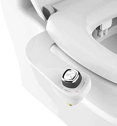 Bio Bidet by Bemis SlimEdge Freshwater Bidet Attachment for Toilet, White, Non Electric, Easy Install