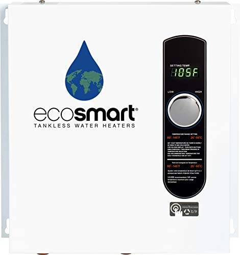 EcoSmart ECO 27 Tankless Water Heater, Electric, 27-kW – Quantity 1