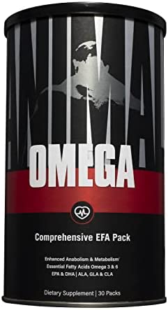 Animal Omega – Omega 3 & 6 Supplement – Fish Oil, Flaxseed Oil, Salmon Oil, Cod Liver, Herring, and more – Supports Cardiovascular & Joint Health – Enhances Metabolism – 30 Day Pack