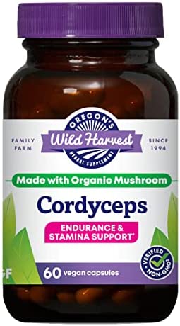 Oregon’s Wild Harvest Cordyceps (Freeze-Dried) Organic, 60 Count