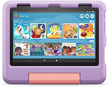 Amazon Kid-Proof Case for Fire HD 8 tablet (Only compatible with 12th generation tablet, 2022 release), Purple