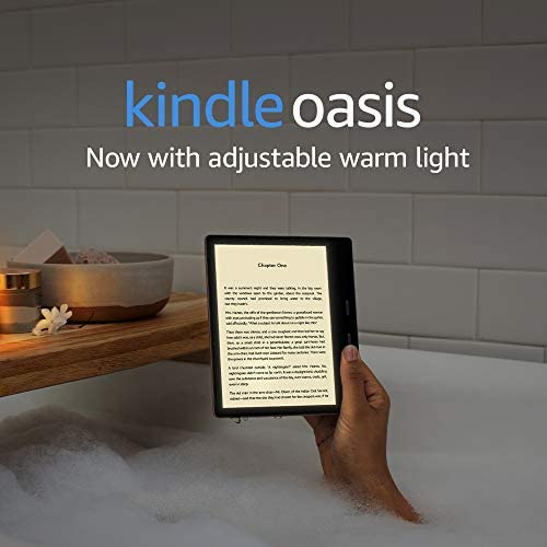 Kindle Oasis – With 7” display and page turn buttons – Wi-Fi + Free Cellular Connectivity, 32 GB, Graphite