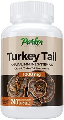 Parker Naturals Premium Organic Turkey Tail Mushroom Capsules Supports Immune System Health. Nature’s Original Superfood. 240 Capsules …