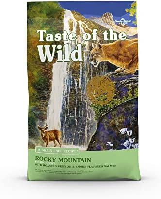 Taste Of The Wild Rocky Mountain Grain-Free Dry Cat Food With Roasted Venison & Smoke-Flavored Salmon 5lb