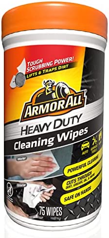 Armor All Heavy Duty Cleaning Wipes, Interior & Exterior Car Cleaning Wipes – 75 Count