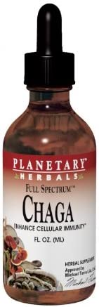 Planetary Herbals Chaga Full Spectrum Liquid, Enhance Cellular Immunity, 4 Ounces