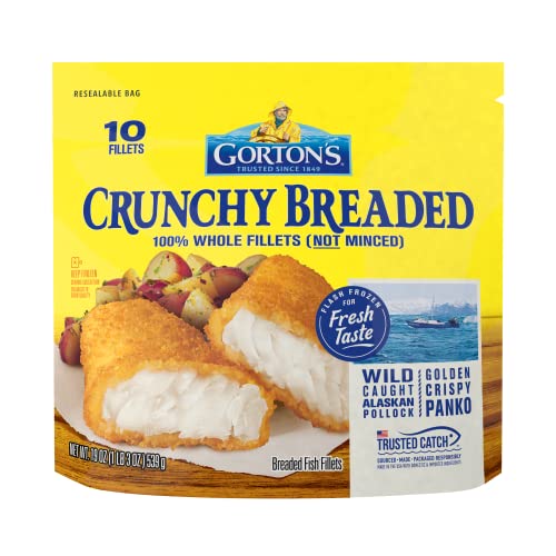 Gorton’s, Crunchy Breaded Fish Fillets, 19 oz (Frozen)