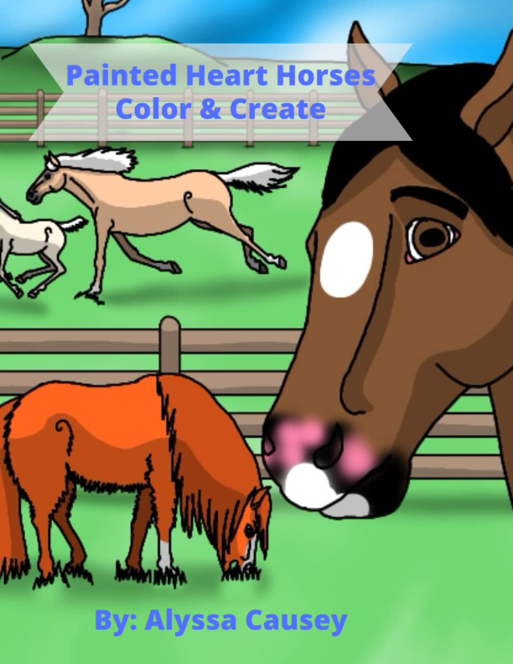 Painted Heart Horses: Color & Create